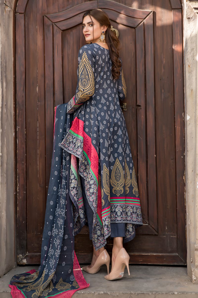 Ready to Wear 3 Pcs Lawn Collection by Arwah 06