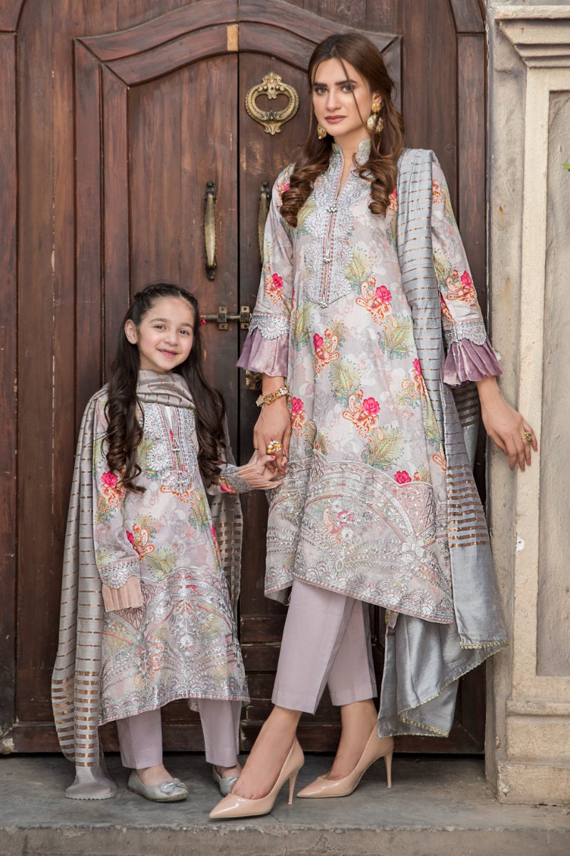 Kids Ready to Wear 3 Pcs Lawn Collection by Arwah 02