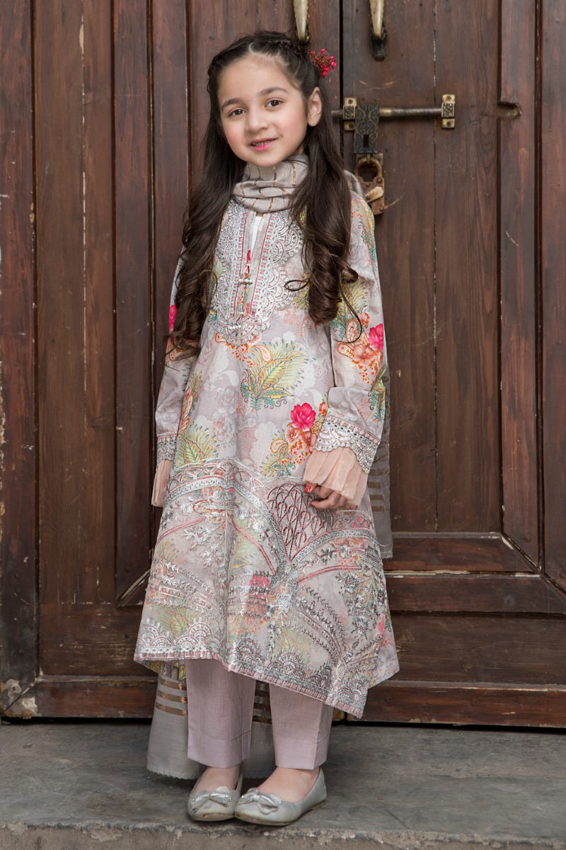Kids Ready to Wear 3 Pcs Lawn Collection by Arwah 02
