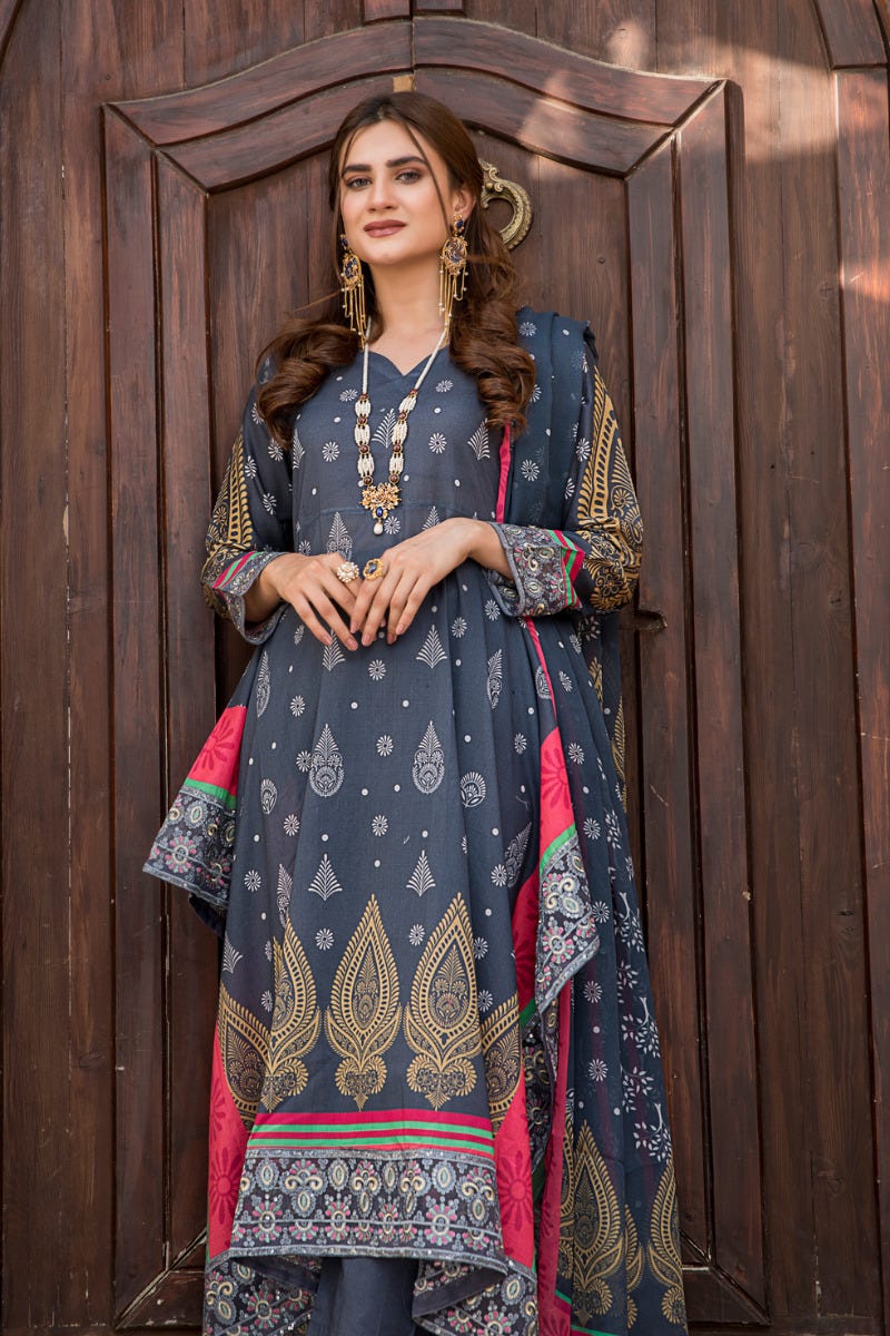Ready to Wear 3 Pcs Lawn Collection by Arwah 06