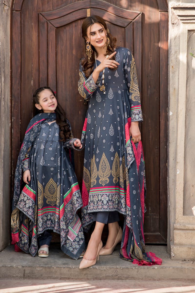 Kids Ready to Wear 3 Pcs Lawn Collection by Arwah 06