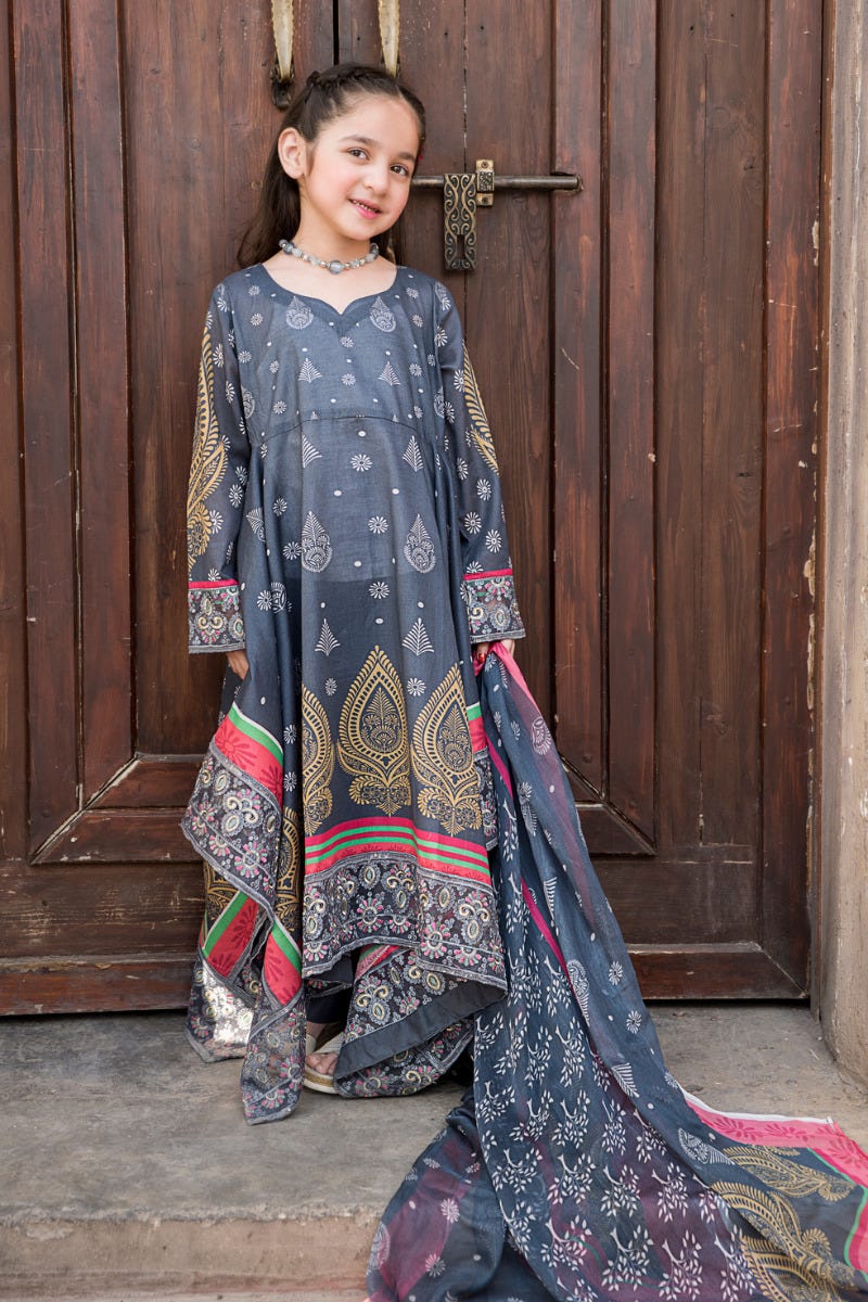Kids Ready to Wear 3 Pcs Lawn Collection by Arwah 06