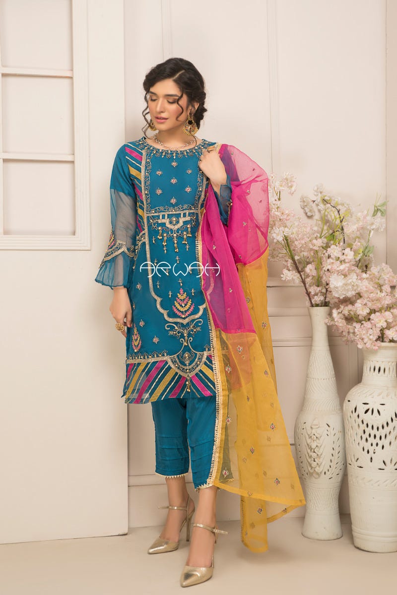 Ready To Wear 3 Pcs Semi Formal Collection by Arwah 4