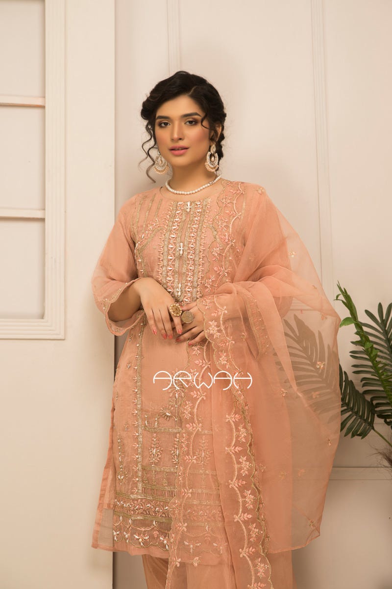 Ready To Wear 3 Pcs Semi Formal Collection by Arwah 02