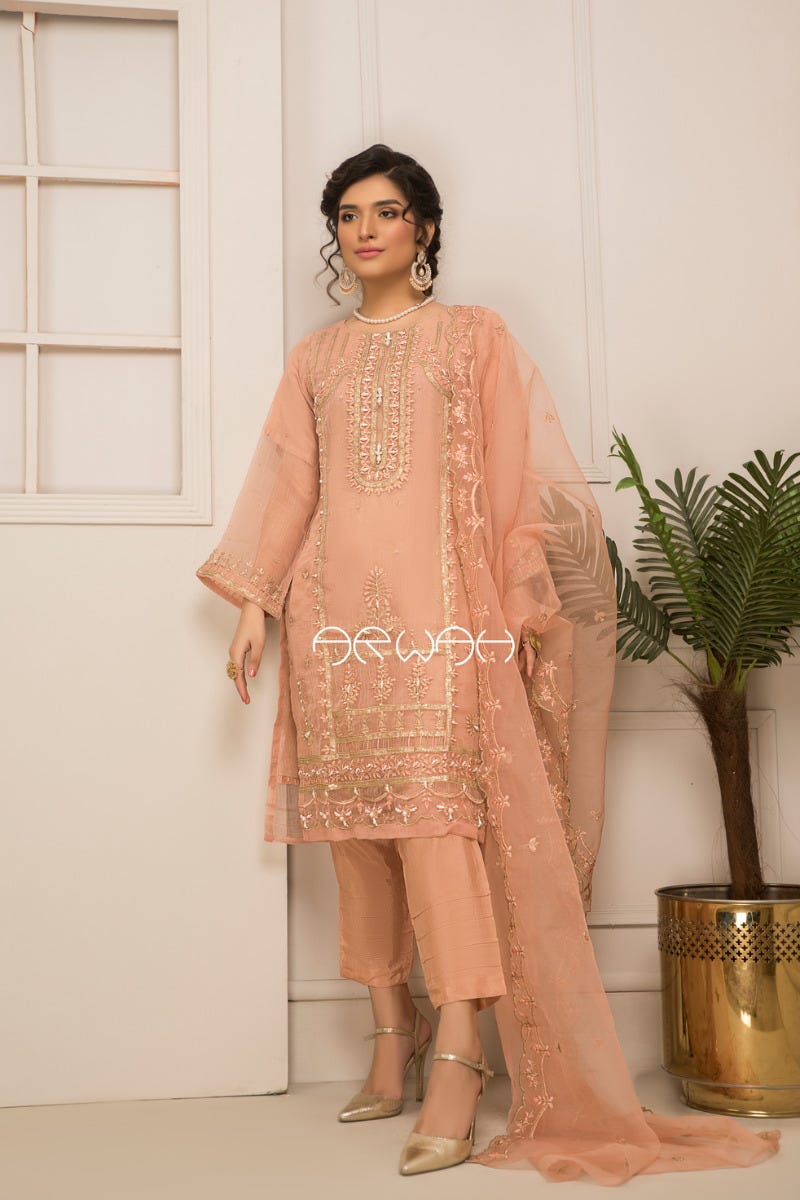 Ready To Wear 3 Pcs Semi Formal Collection by Arwah 02