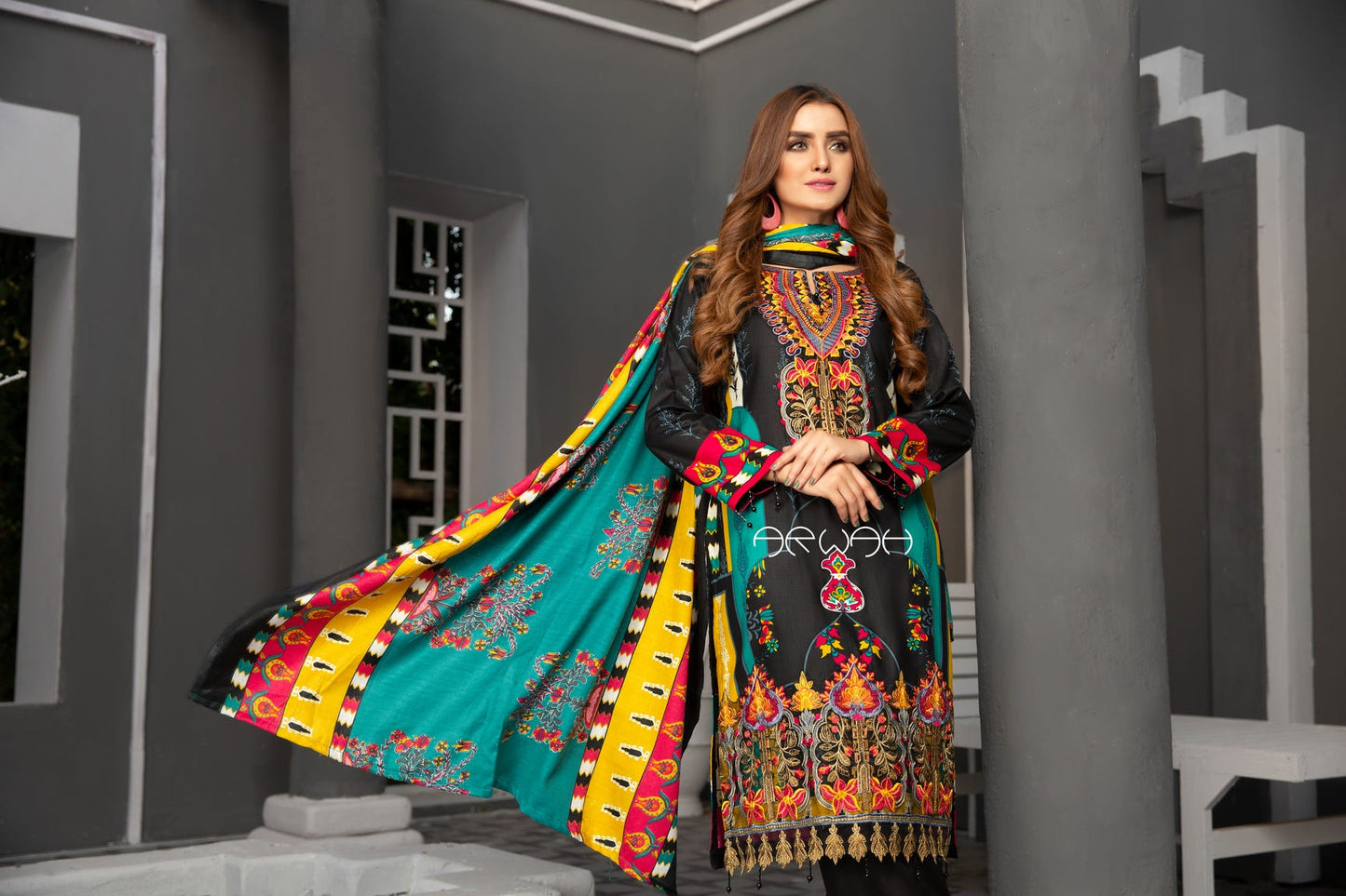 Winter Ready to Wear Embroidered Collection by Arwah 01
