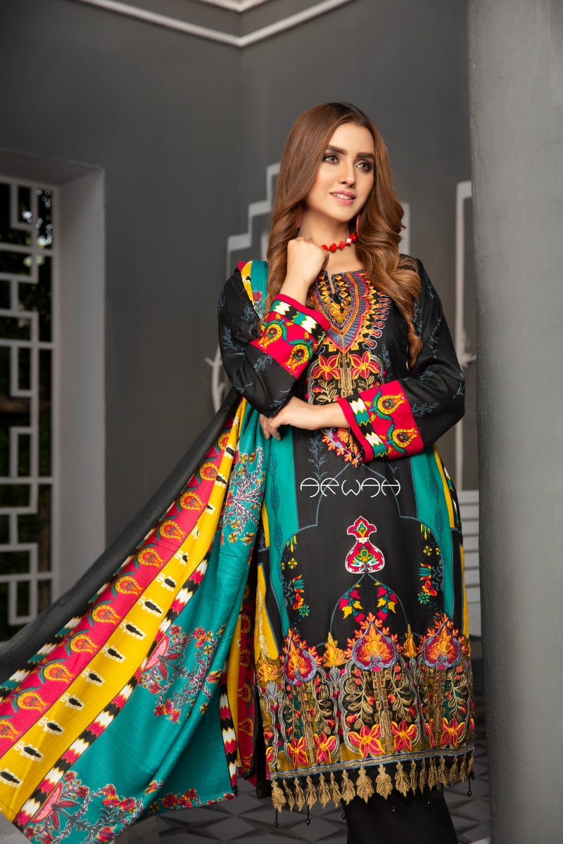 Winter Ready to Wear Embroidered Collection by Arwah 01