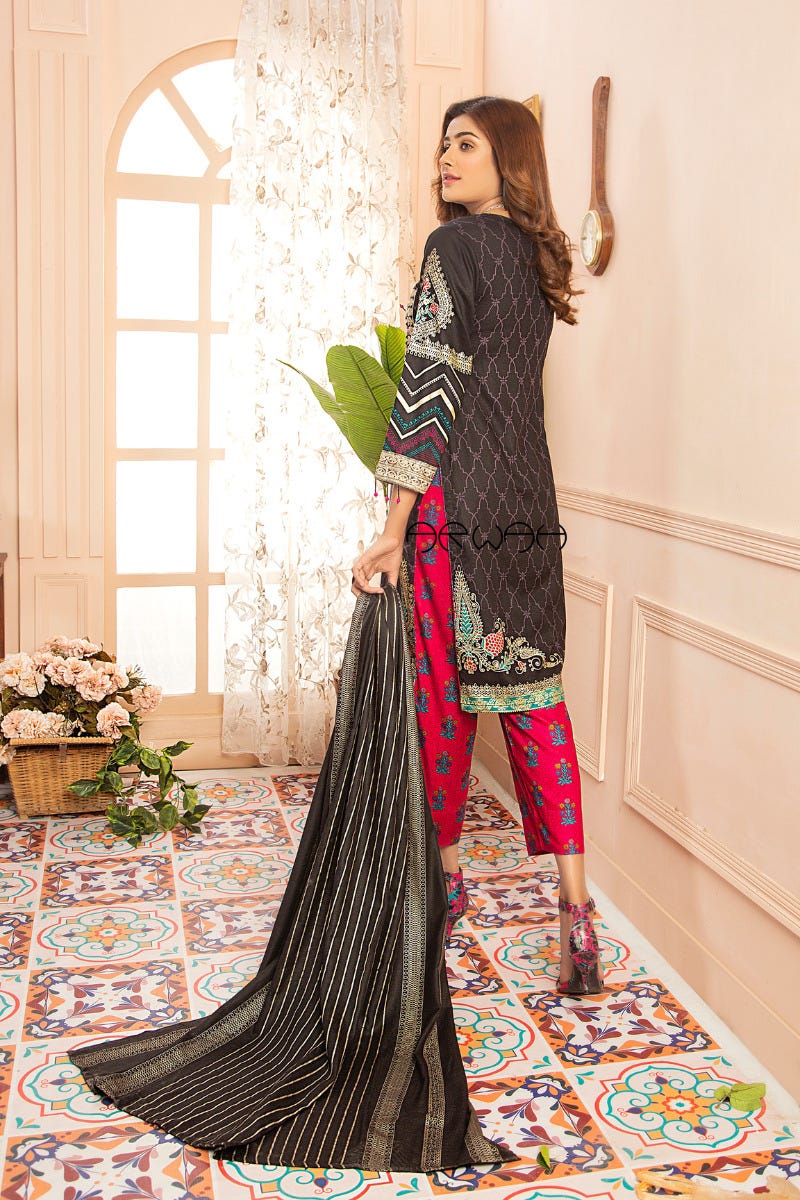 Winter Ready to Wear 3Pcs Embroidered Collection by Arwah 11