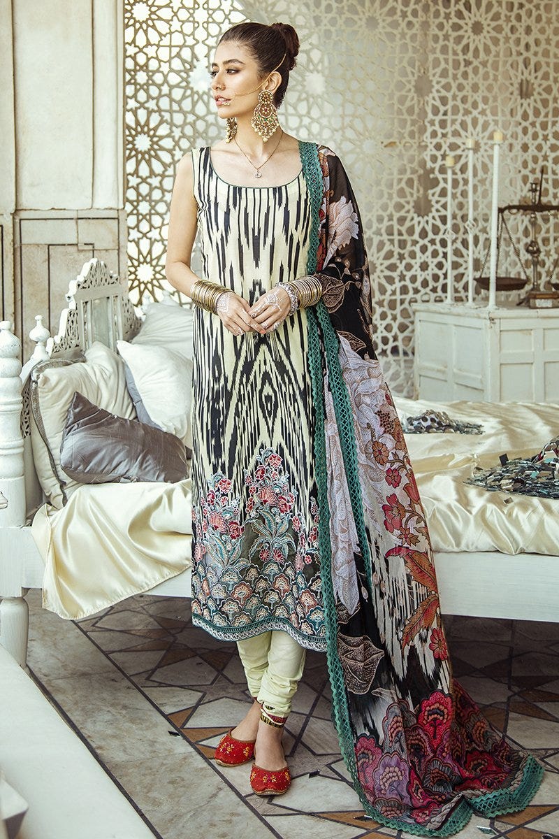 Luxury Lawn Sheesh Mahal Collection by Cross stitch 19