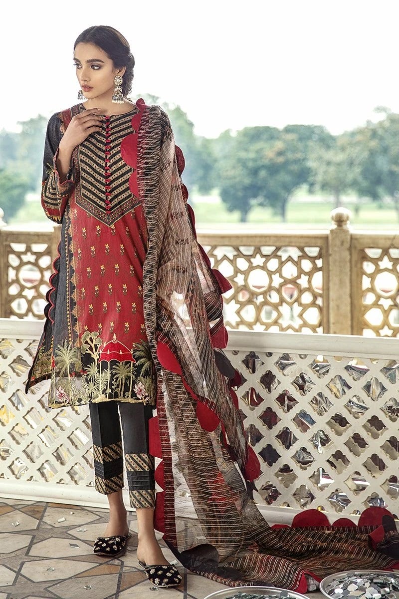 Luxury Lawn Sheesh Mahal Collection by Cross stitch 05