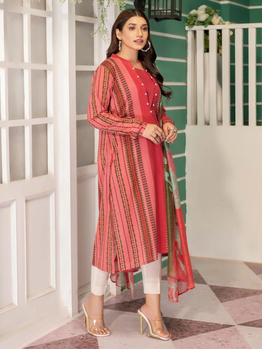 Autumn Ready to Wear Cambric 3 Pcs Dress by Limelight 26