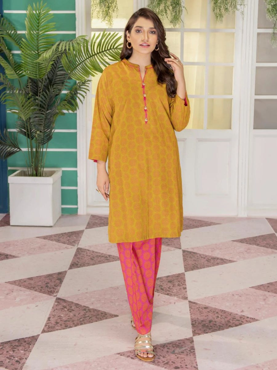 Autumn Ready to Wear Cambric 2 Pcs Dress by Limelight 14