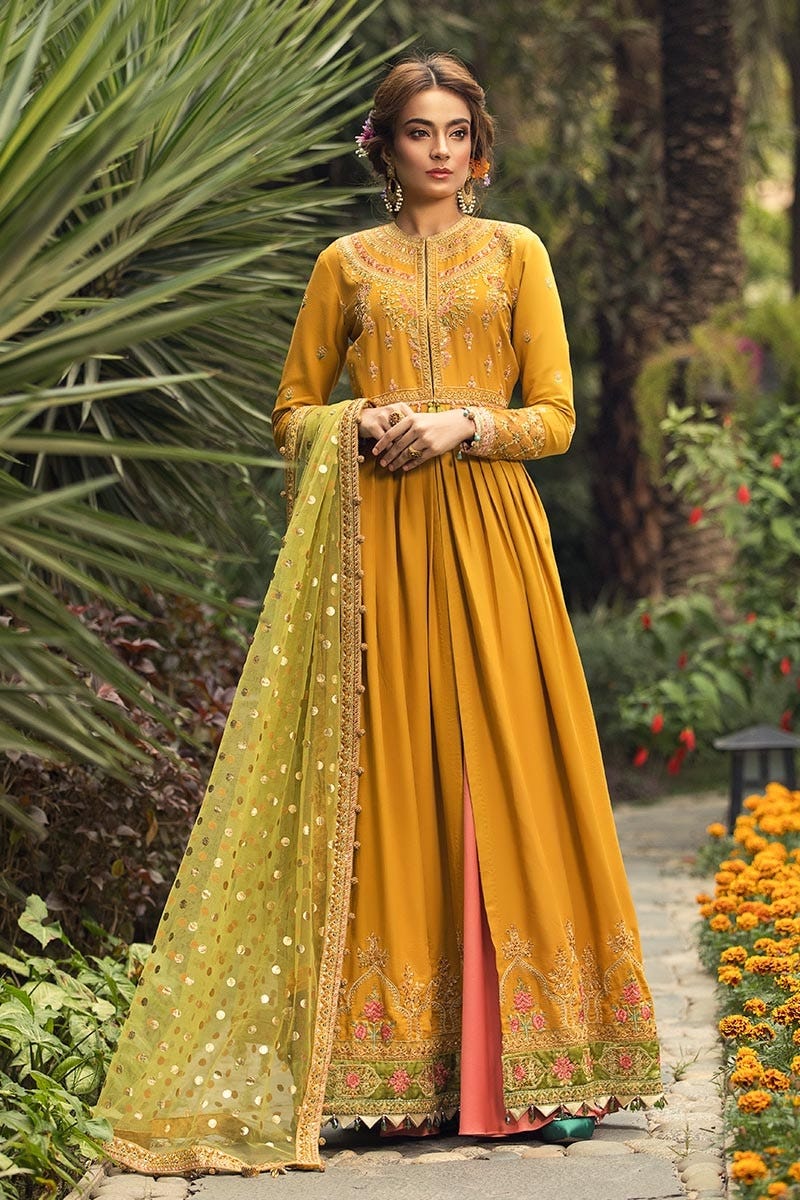 Maria B Sateen Ready to Wear Dress