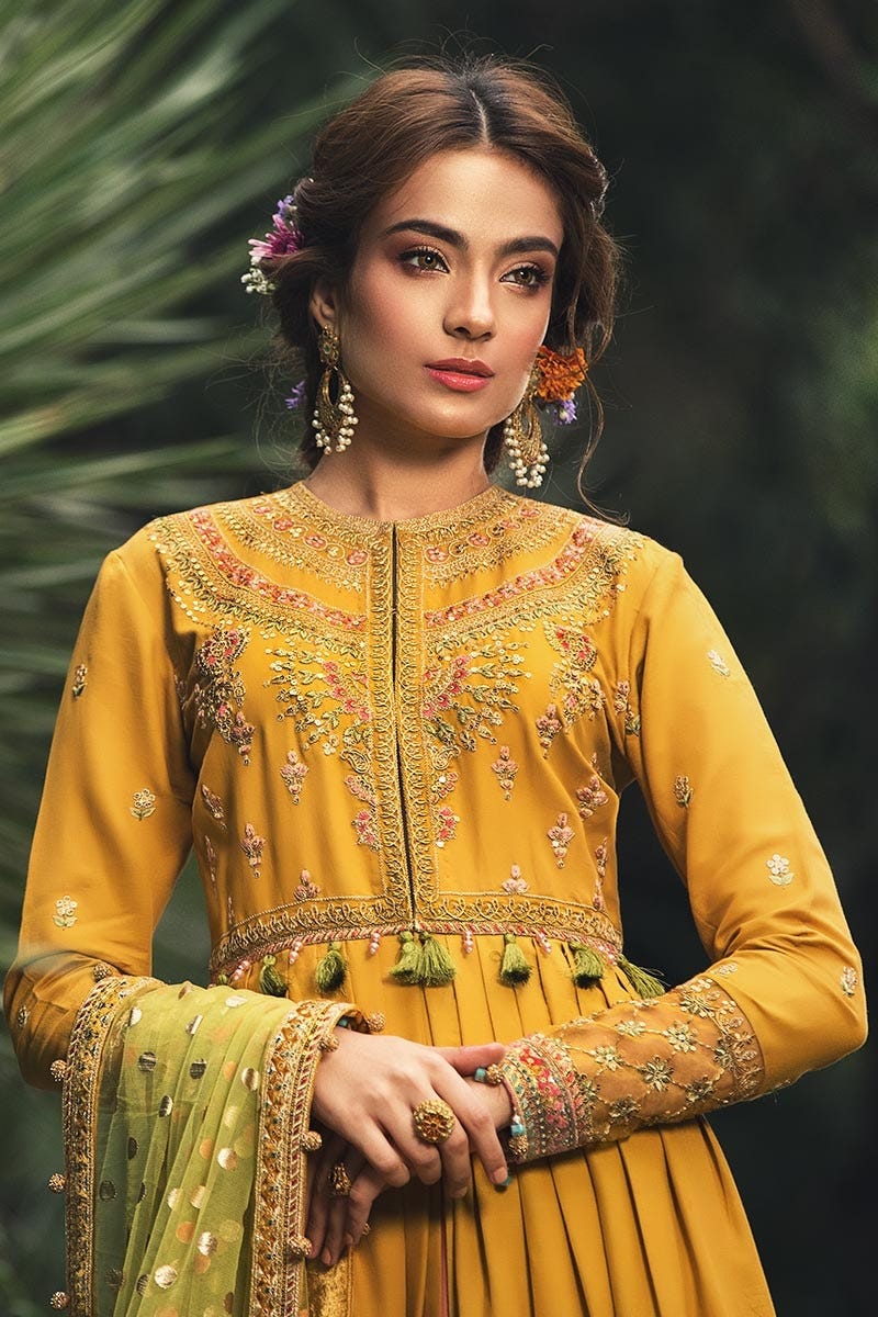 Maria B Sateen Ready to Wear Dress
