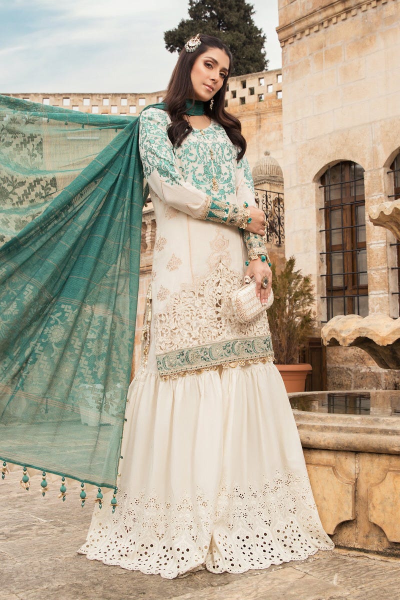 Maria B Luxury Lawn Ready to Wear Collection 3A