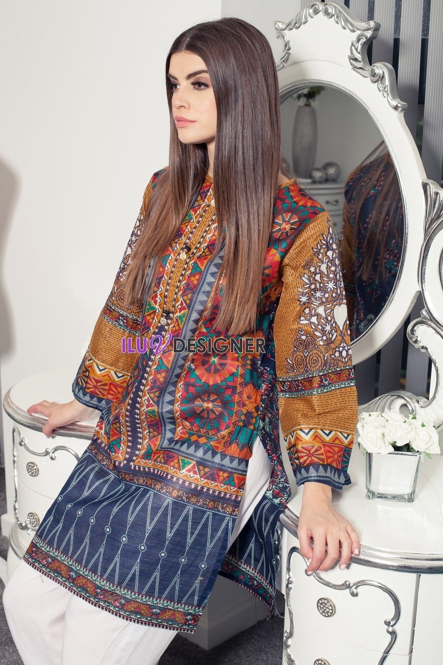 Winter Ready to Wear Kurta by Sakeena Hasan