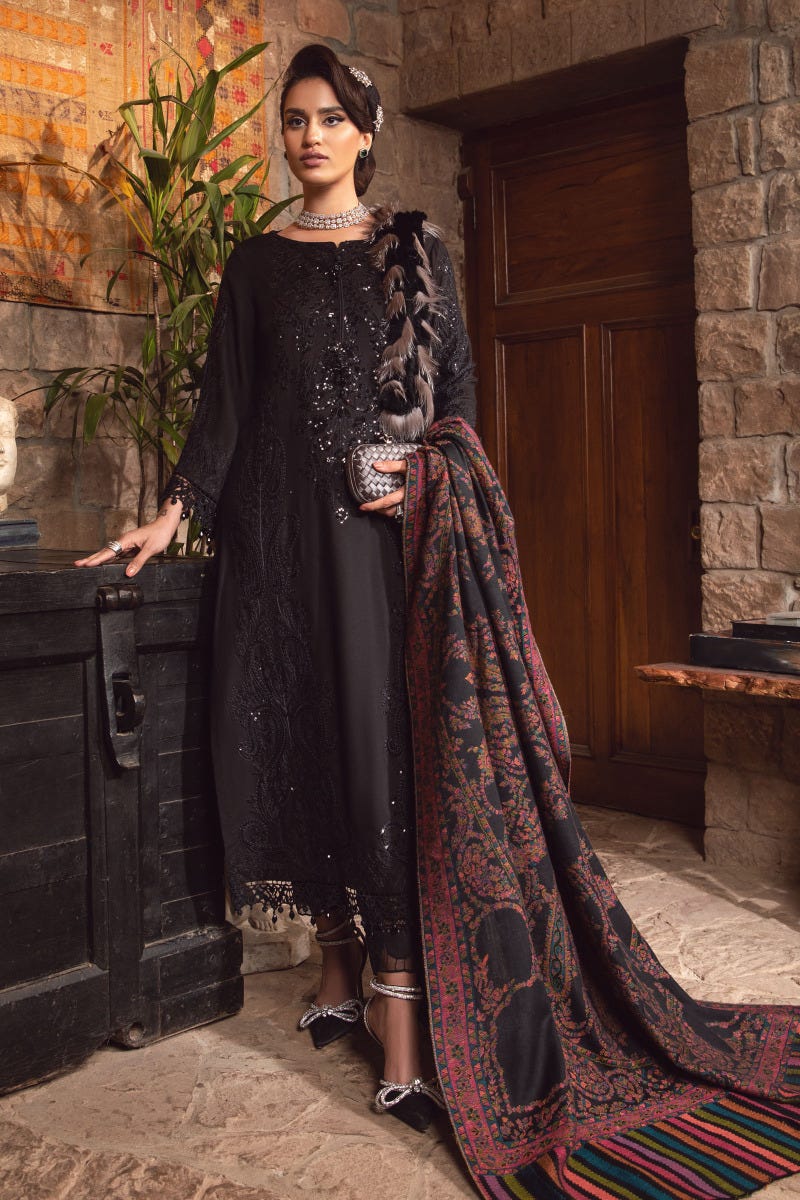 dl dress luxury Winter Maria B Luxury Ready to Wear Collection 12