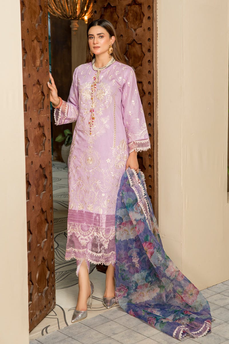 Embroidered Ready to Wear 3 Pcs Lawn Dress by Aabpara 07