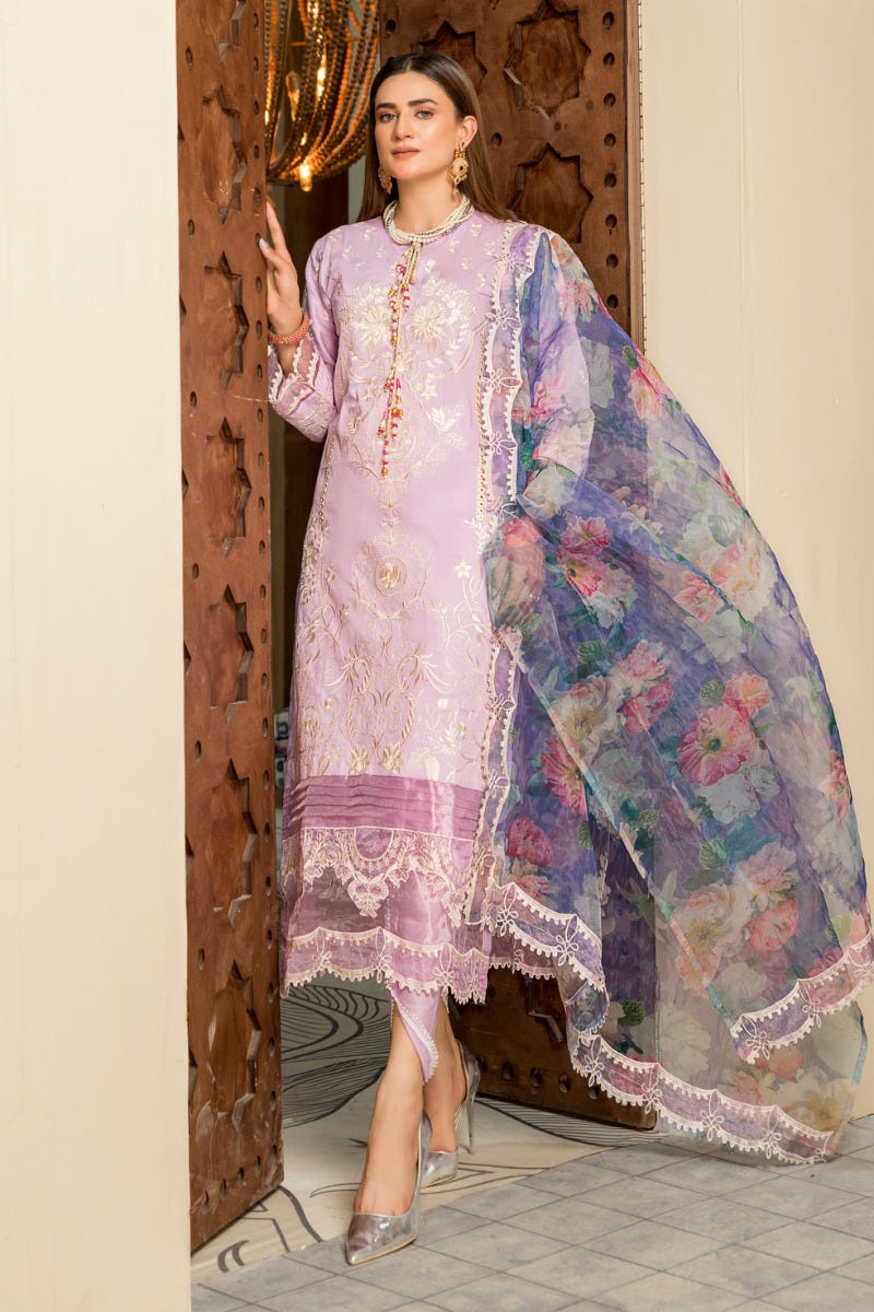 Embroidered Ready to Wear 3 Pcs Lawn Dress by Aabpara 07