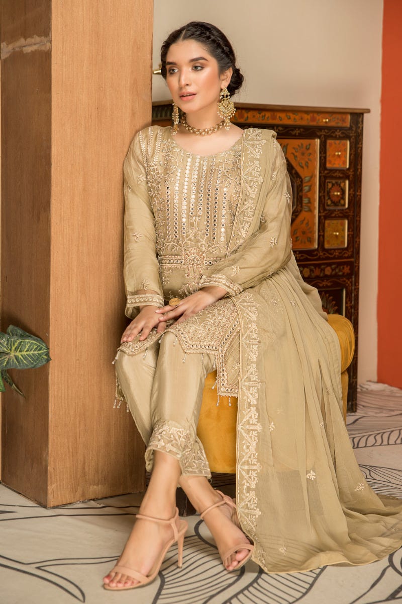 Formal Ready to Wear 3 Pcs Dress by Sakeena Hasan 02