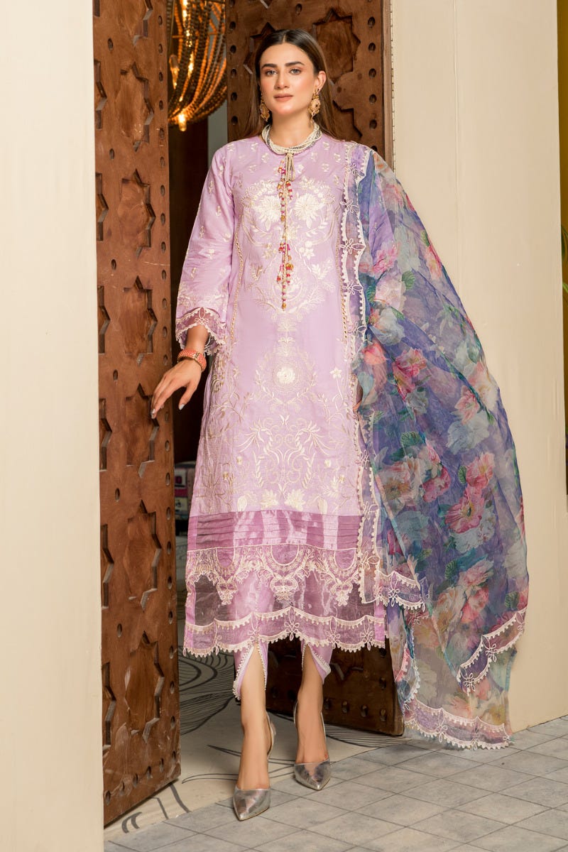 Embroidered Ready to Wear 3 Pcs Lawn Dress by Aabpara 07