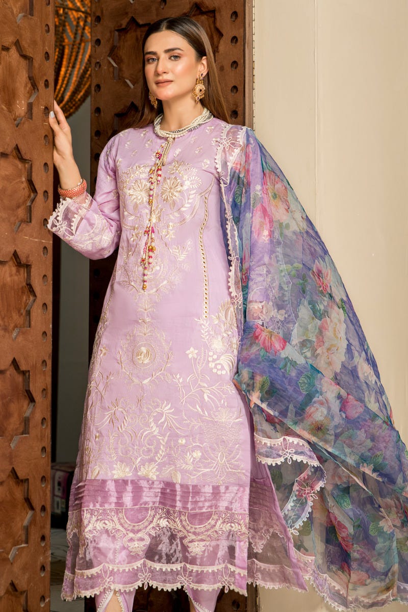 Embroidered Ready to Wear 3 Pcs Lawn Dress by Aabpara 07