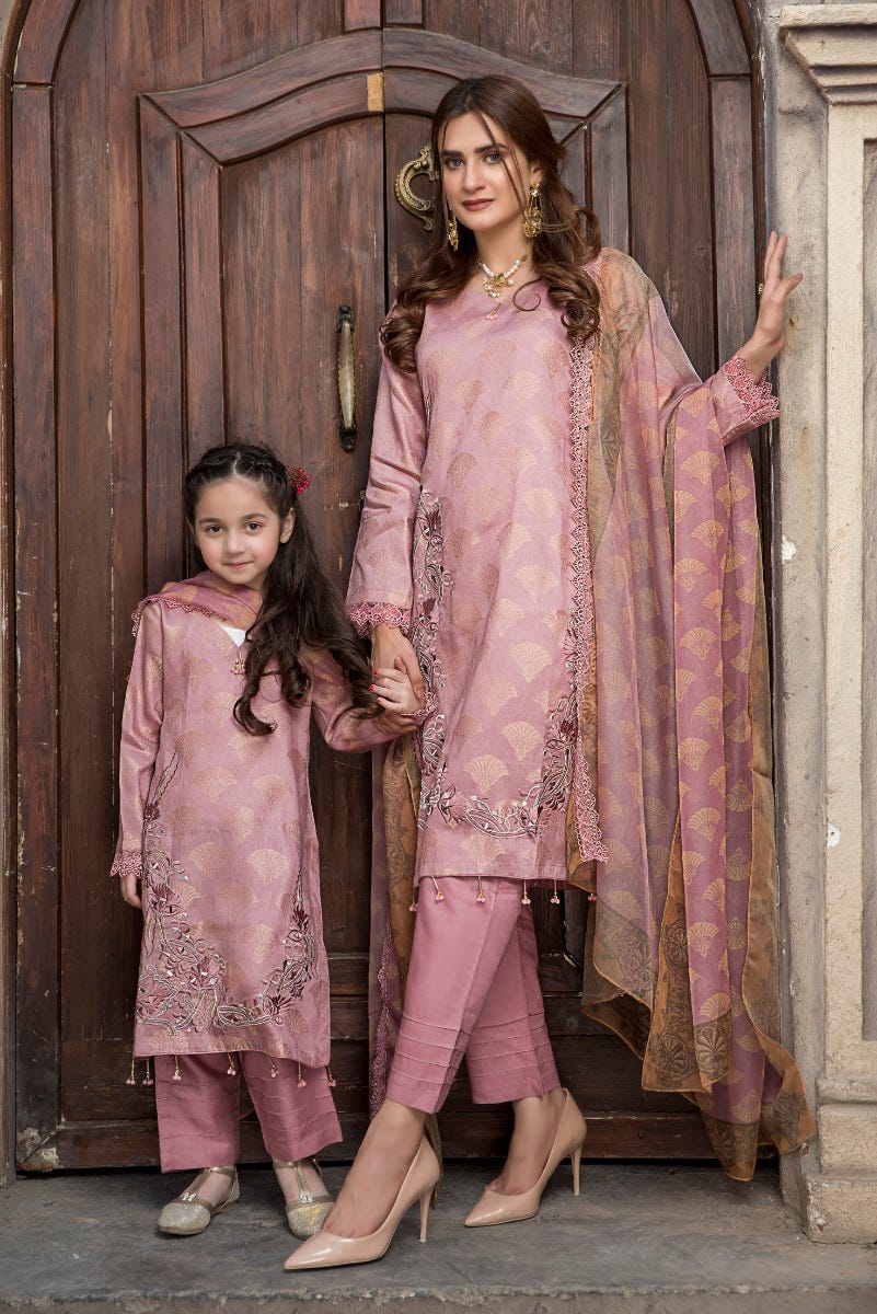 Kids Ready to Wear 3 Pcs Lawn Collection by Arwah 01