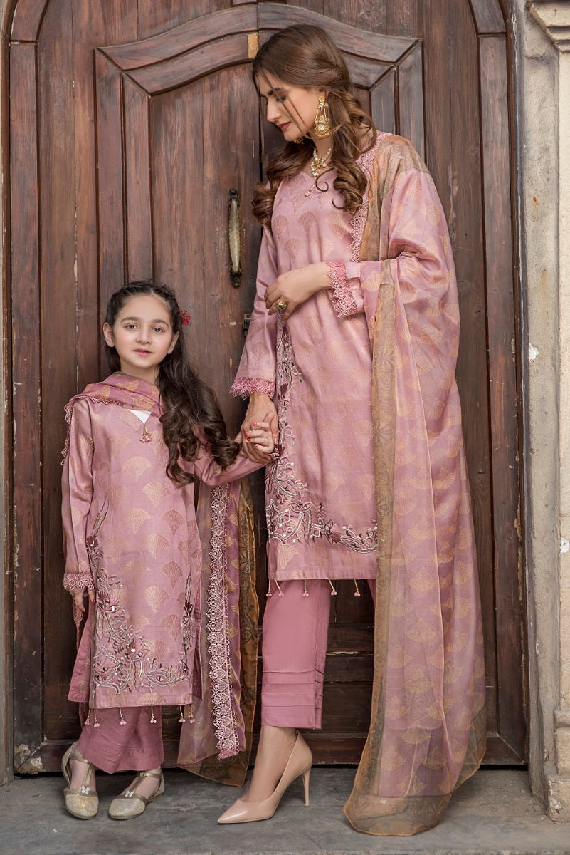 Kids Ready to Wear 3 Pcs Lawn Collection by Arwah 01