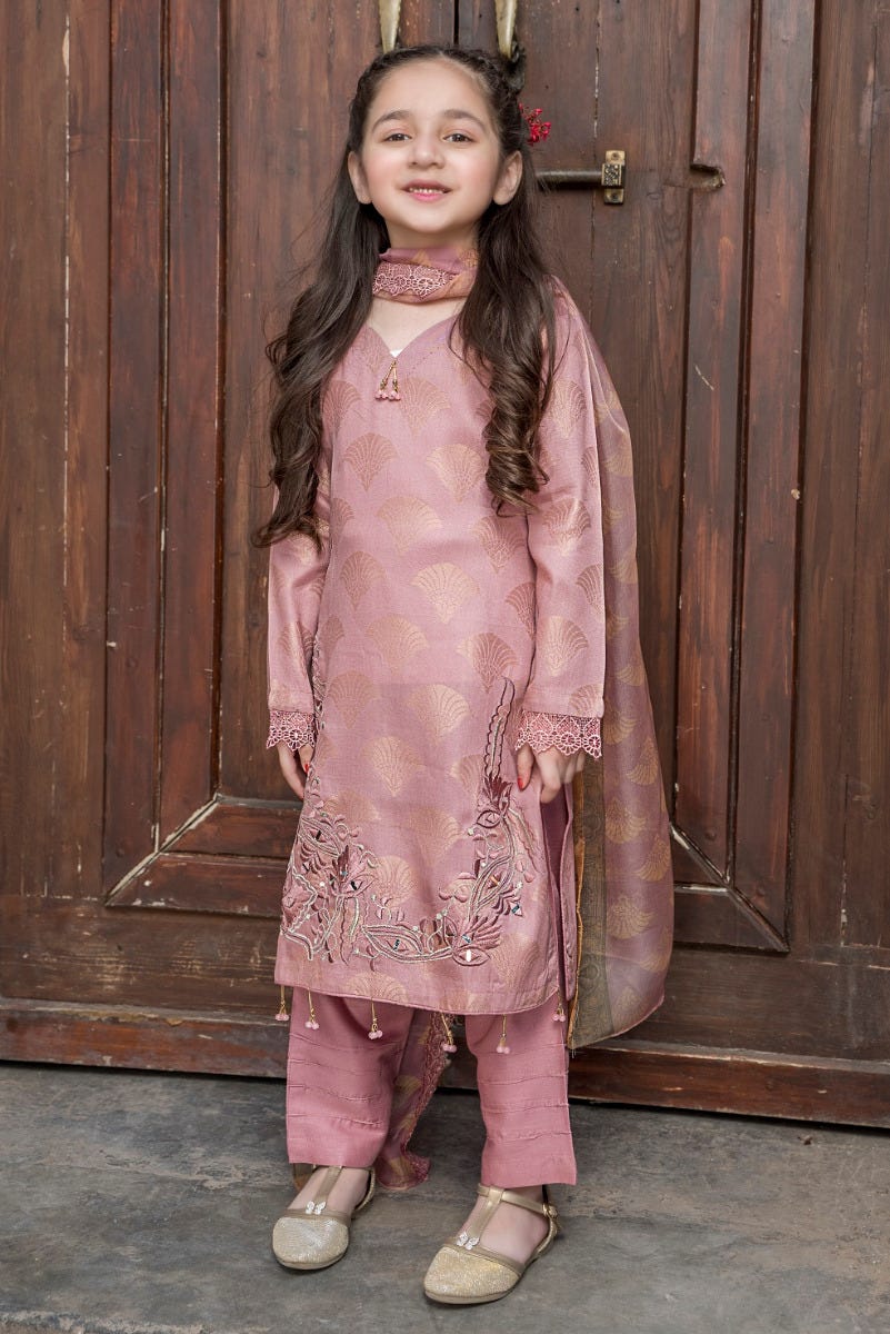 Kids Ready to Wear 3 Pcs Lawn Collection by Arwah 01