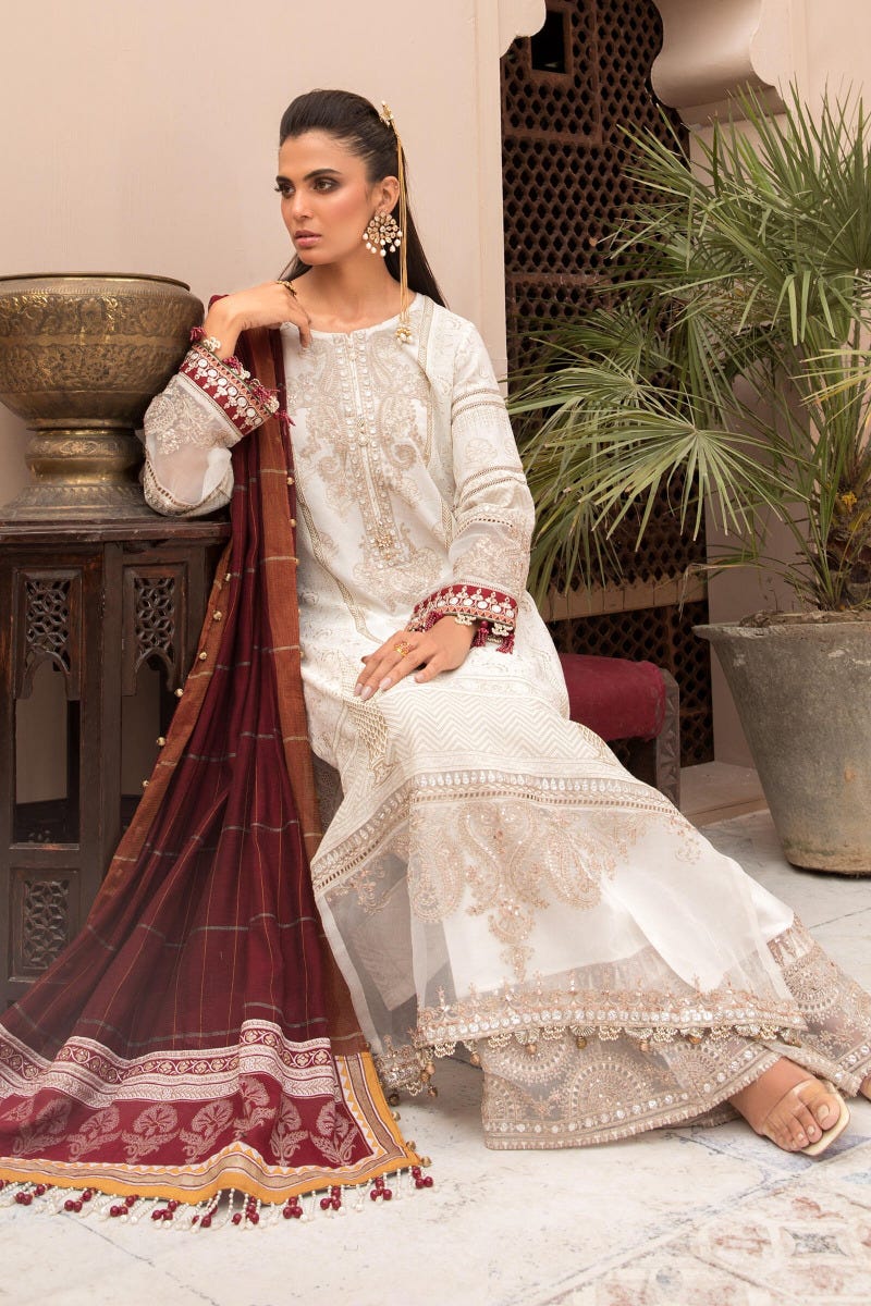 Maria B Luxury Eid Lawn Ready to Wear Collection EL01