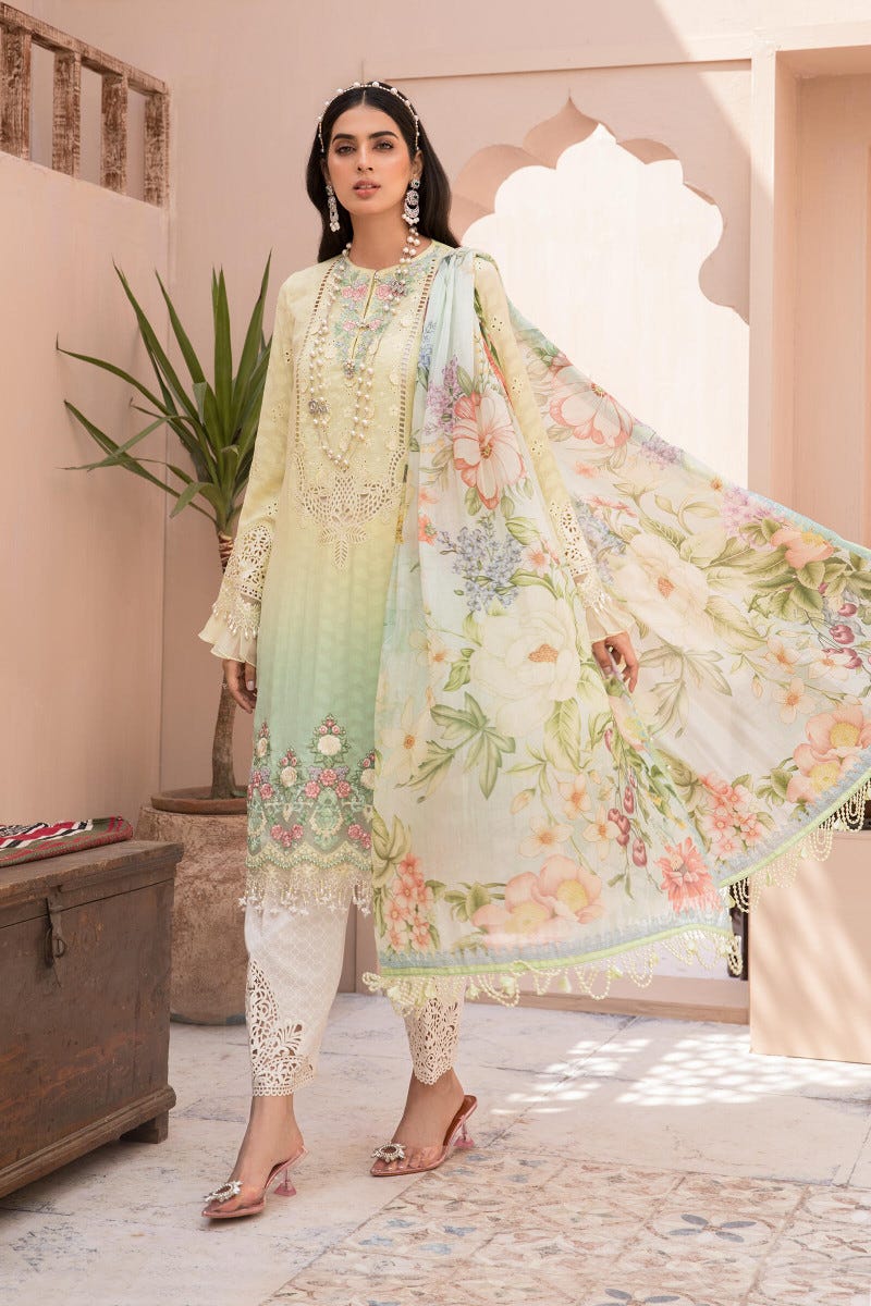 Maria B Luxury Eid Lawn Ready to Wear Collection EL02