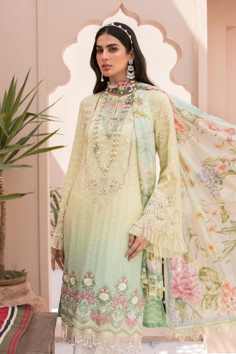 Maria B Luxury Eid Lawn Ready to Wear Collection EL02
