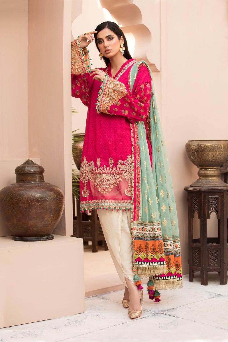 Maria B Luxury Eid Lawn Ready to Wear Collection EL10