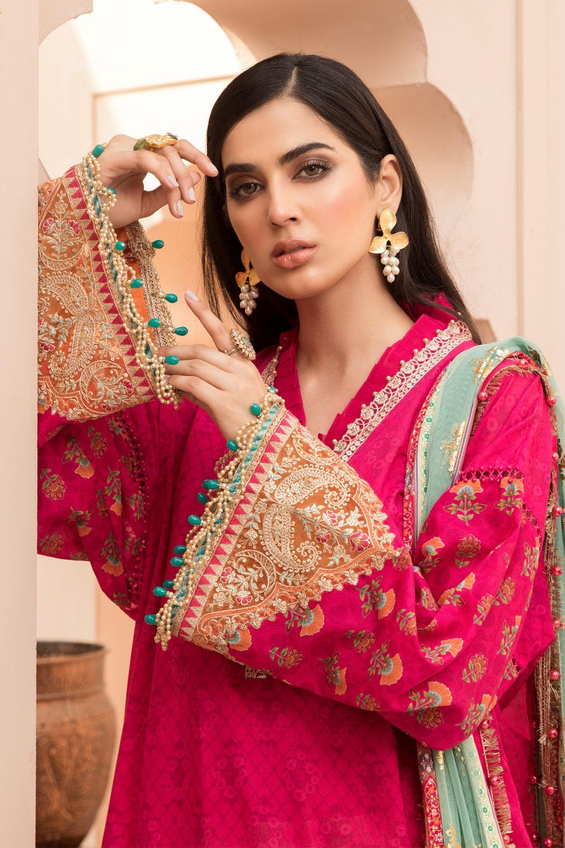 Maria B Luxury Eid Lawn Ready to Wear Collection EL10