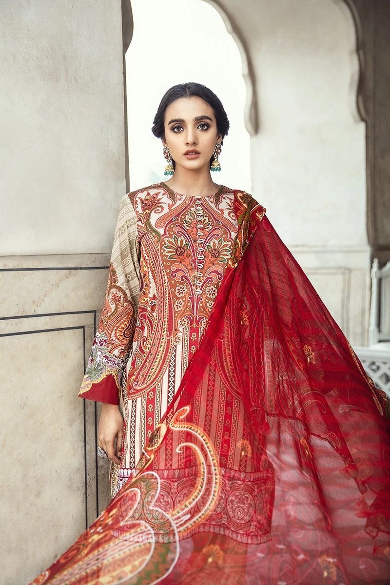 Luxury Lawn Sheesh Mahal Collection by Cross stitch 09