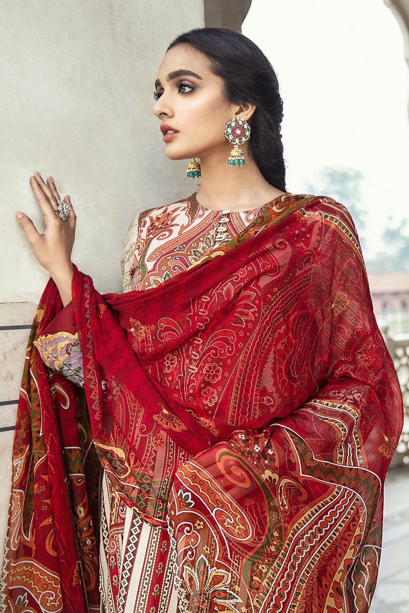 Luxury Lawn Sheesh Mahal Collection by Cross stitch 09