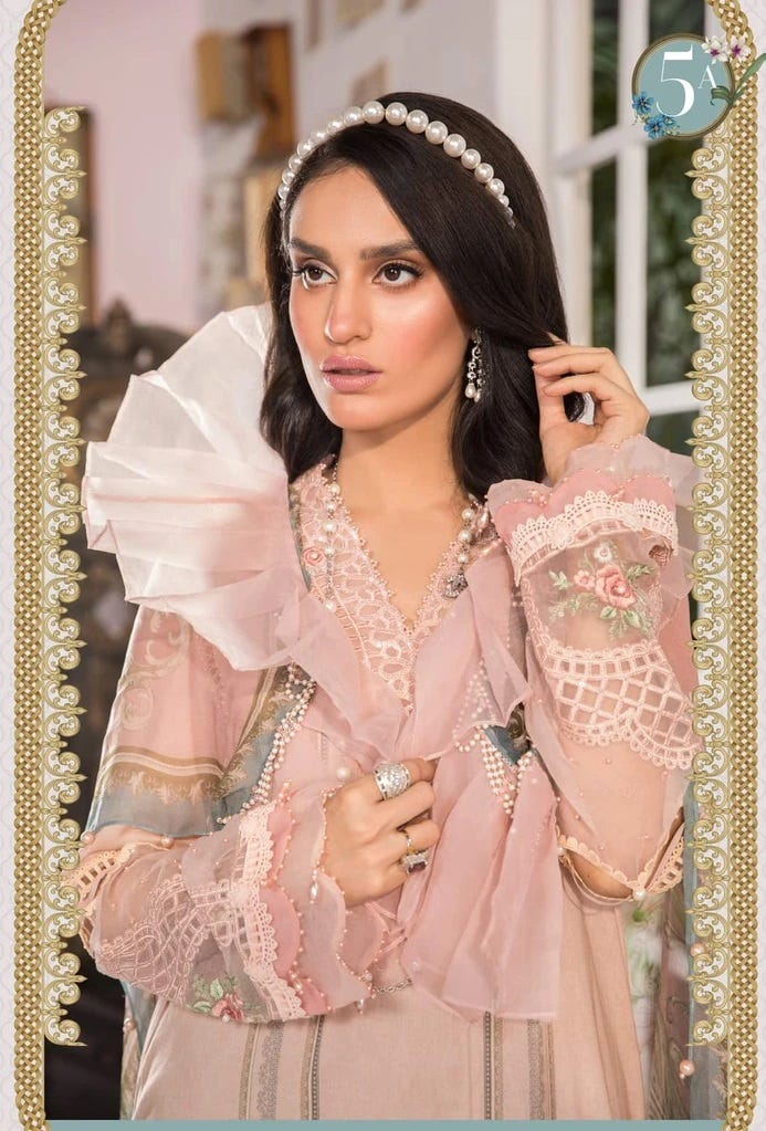 Maria B Ready to Wear Mprints Embroidered Lawn Collection 5A