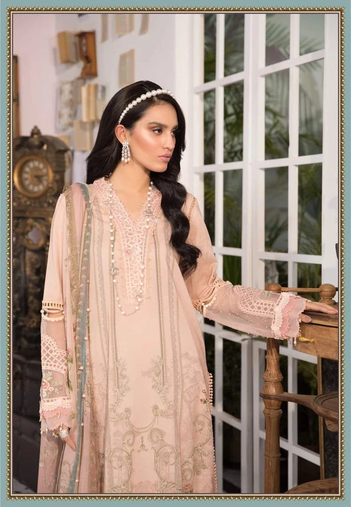 Maria B Ready to Wear Mprints Embroidered Lawn Collection 5A