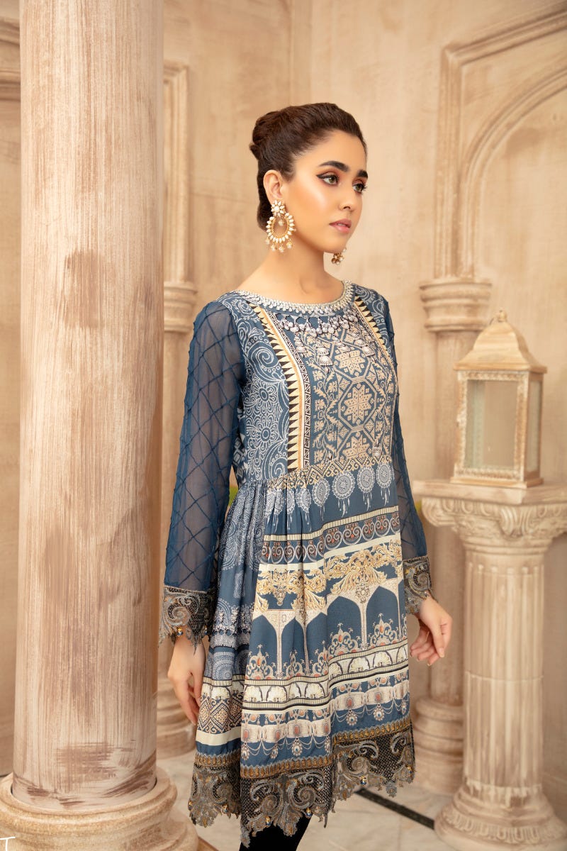 Grip Silk Ready to Wear Embroidered kurta by Mona 04