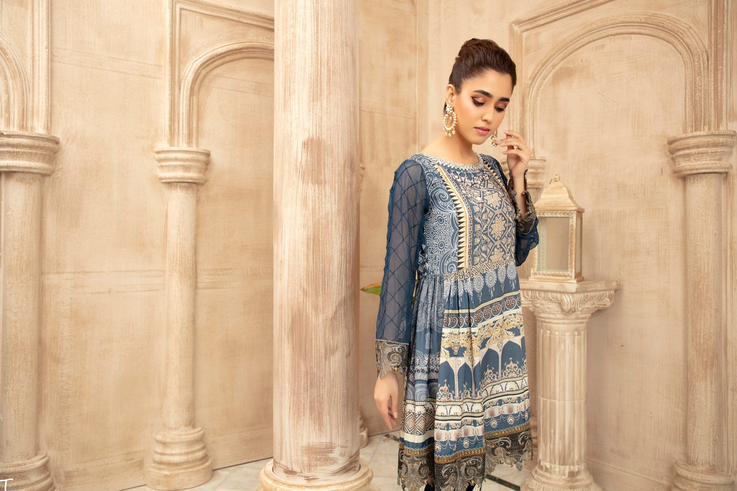 Grip Silk Ready to Wear Embroidered kurta by Mona 04