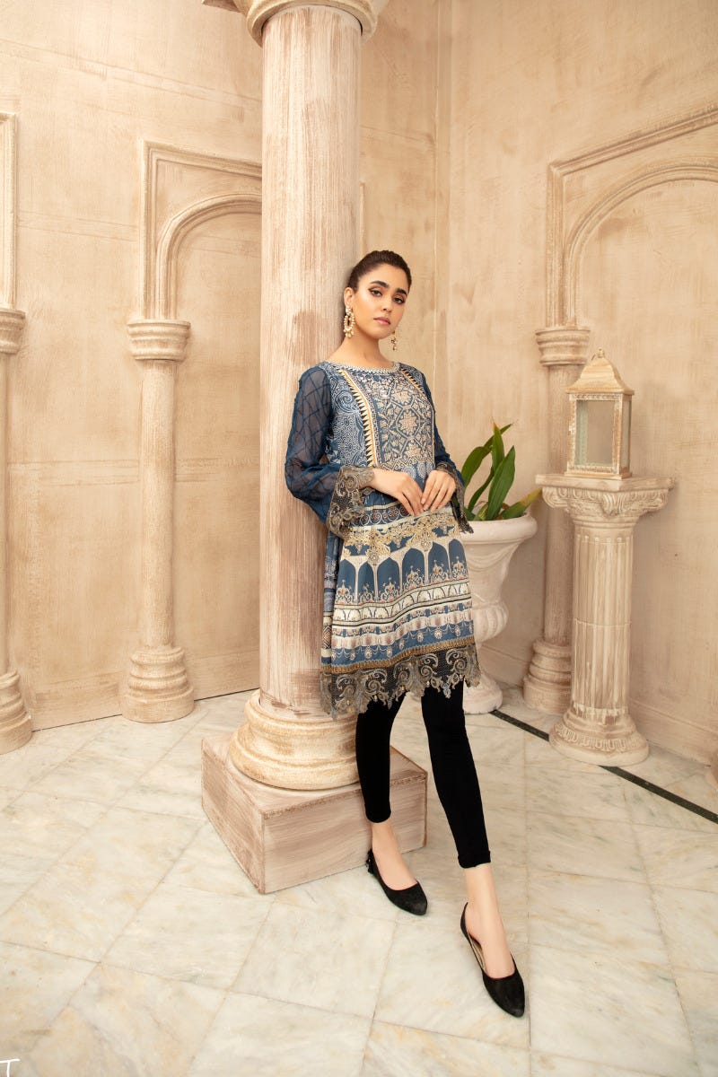 Grip Silk Ready to Wear Embroidered kurta by Mona 04