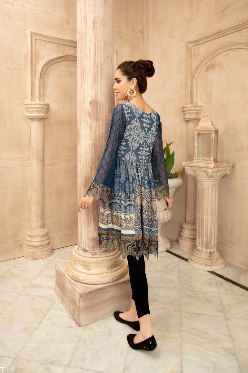 Grip Silk Ready to Wear Embroidered kurta by Mona 04