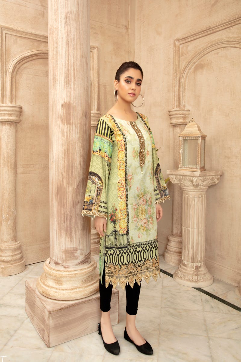 Grip Silk Ready to Wear Embroidered kurta by Mona 01