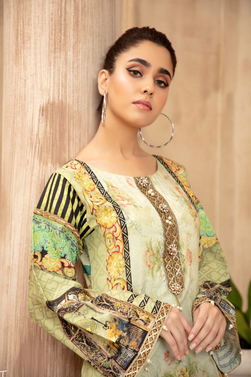 Grip Silk Ready to Wear Embroidered kurta by Mona 01