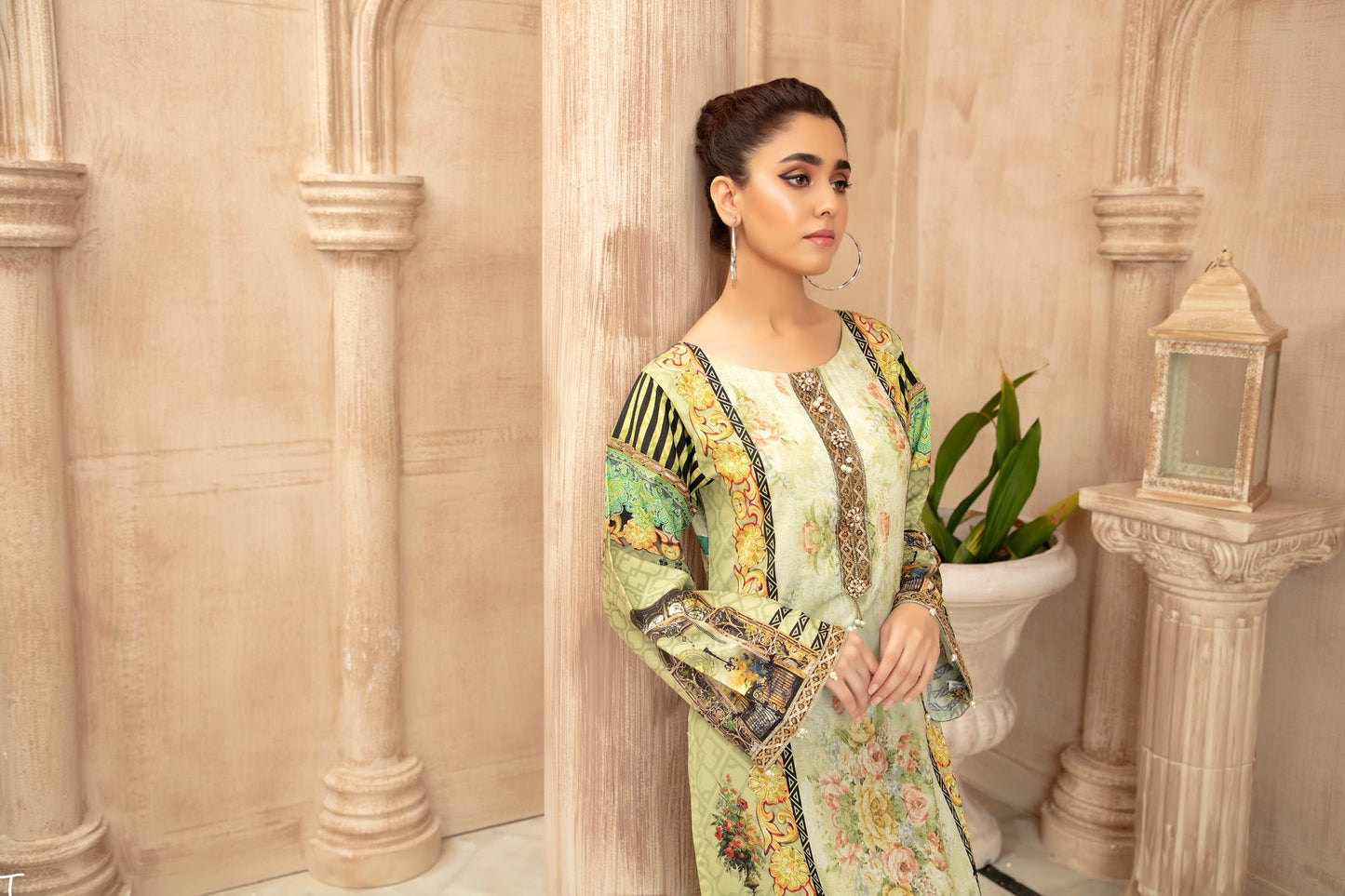 Grip Silk Ready to Wear Embroidered kurta by Mona 01