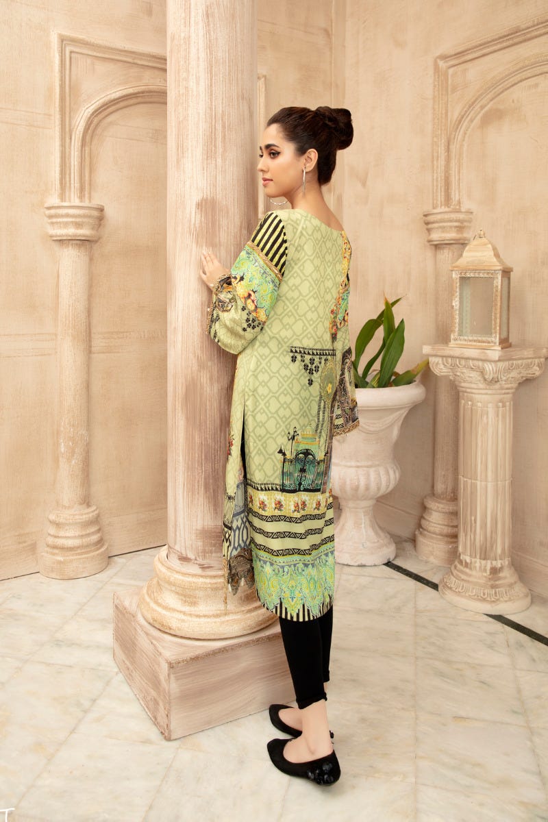 Grip Silk Ready to Wear Embroidered kurta by Mona 01