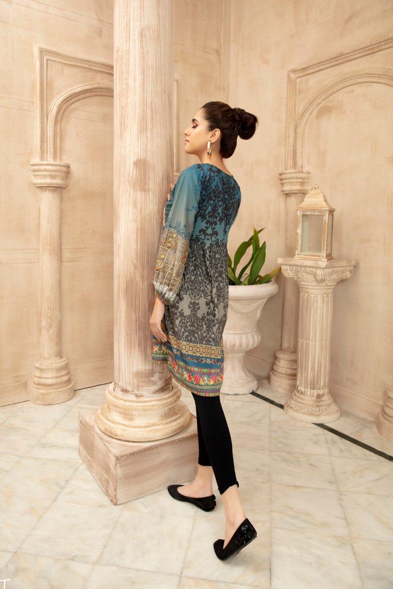 Grip Silk Ready to Wear Embroidered kurta by Mona 02