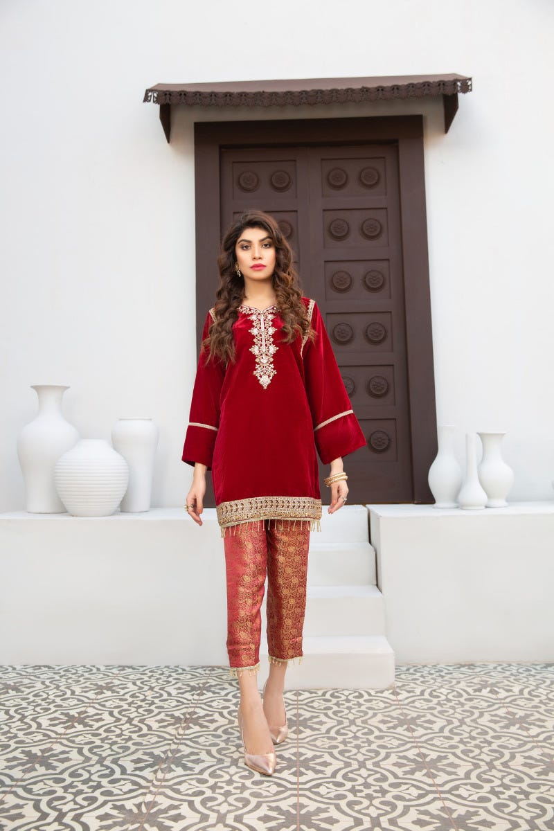 Velvet Ready to Wear 2 Pcs Collection by Gulwarun 12