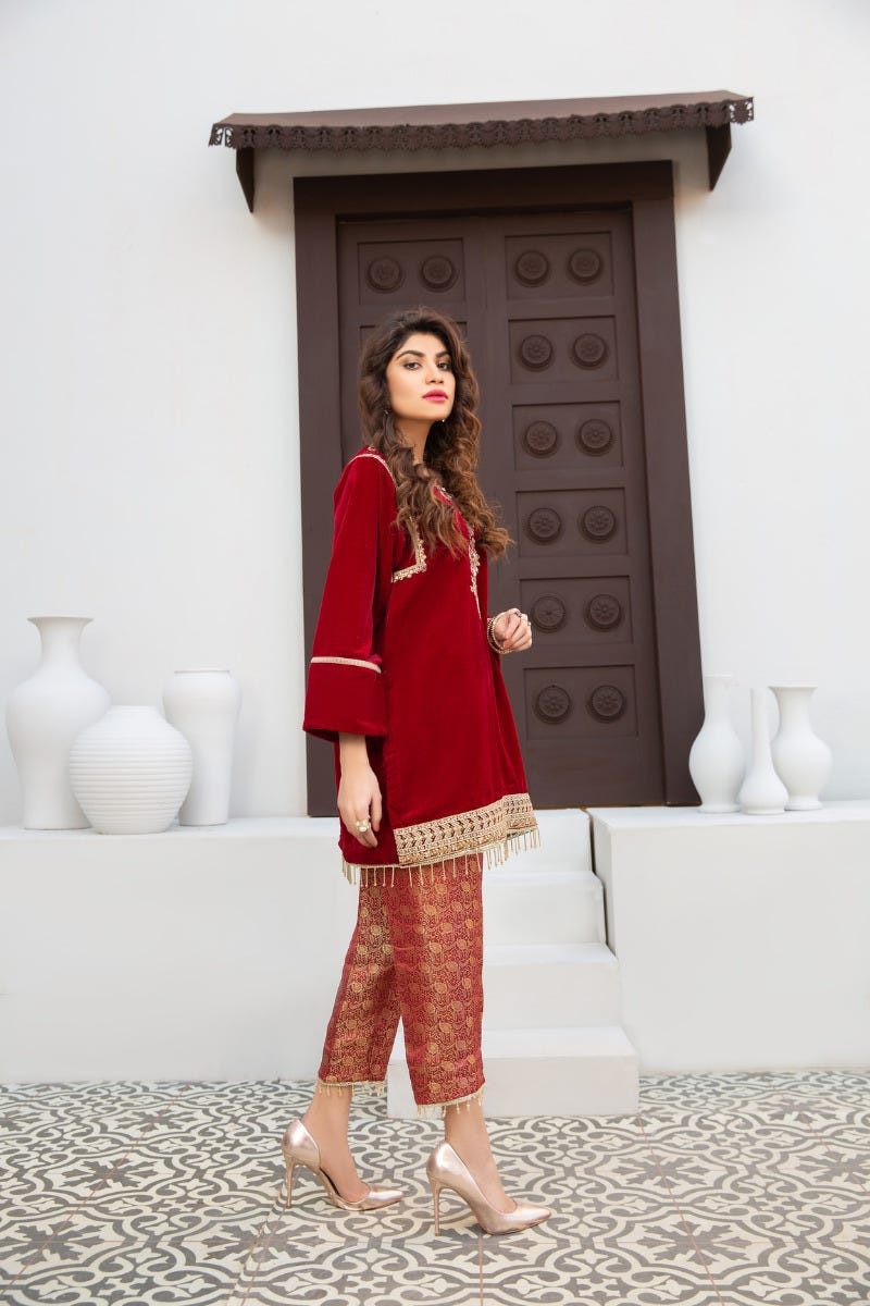 Velvet Ready to Wear 2 Pcs Collection by Gulwarun 12