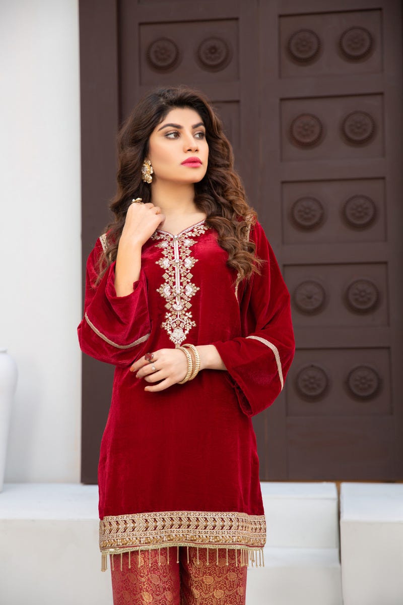 Velvet Ready to Wear 2 Pcs Collection by Gulwarun 12
